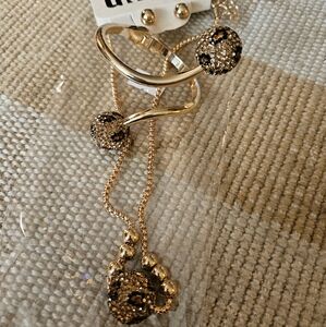 📿 Gold Animal Print Set